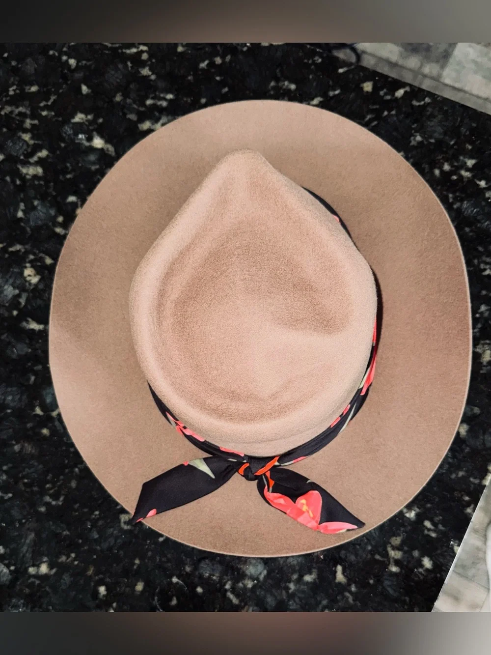NWT Wyeth x Frida Kahlo Wool Fedora Floral Scarf Hat OS